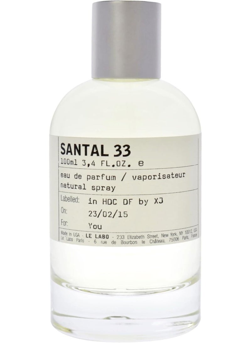 لولابو عطر للجنسين او دي برفان لي لابو سانتال 33 سعة 100 مل - Image 3